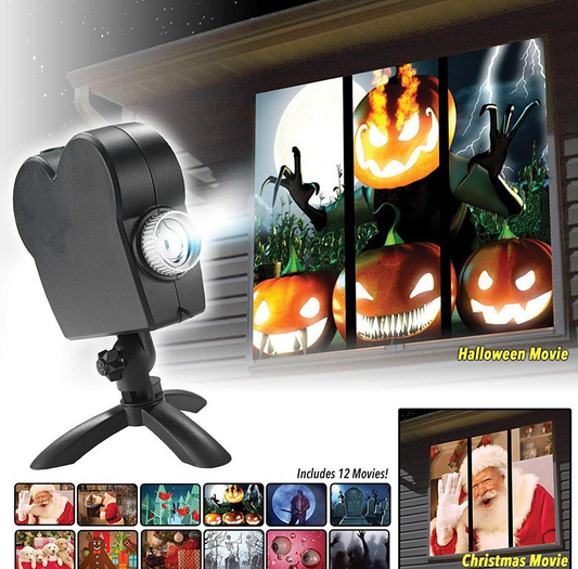 Christmas Halloween Outdoor Laser Projector 12 Movies