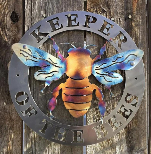 Bee Metal Art Garden Decor